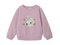 Name It sweatshirt rosa med kanin